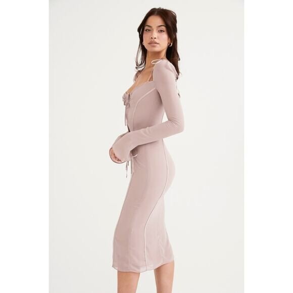 House of CB Ophelia Crystal Cutout Midi Dress Size S Small Plus Cup - Picture 3 of 10